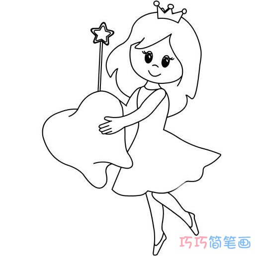 爱护牙齿小天使怎么画好看_小天使简笔画图片
