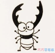 怎么画卡通小蜜蜂简单可爱_小蜜蜂的画法简笔画图片