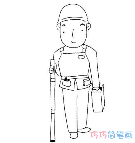 工程师怎么画好看简单_工程师简笔画图片