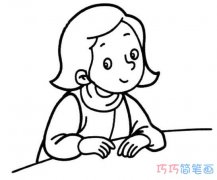 素描妈妈怎么画简单漂亮_手绘妈妈简笔画图片