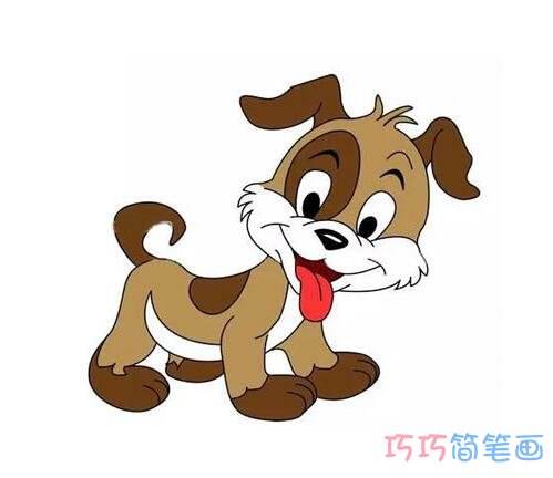 卡通小狗怎么画好看_小狗简笔画图片