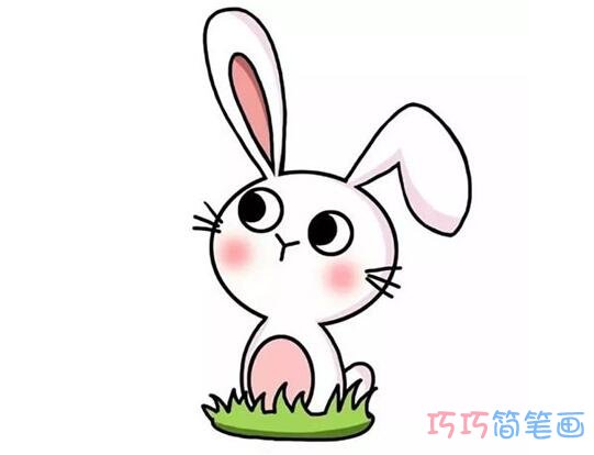可爱小兔子怎么画好看 带步骤图小兔子简笔画图片