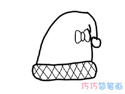 冬天儿童帽子怎么画简单 带步骤图帽子简笔画图片