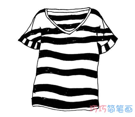 女装衣服怎么画简洁好看 衣服简笔画图片