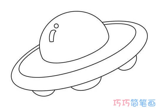 外星飞碟怎么画好看简洁 飞碟简笔画图片