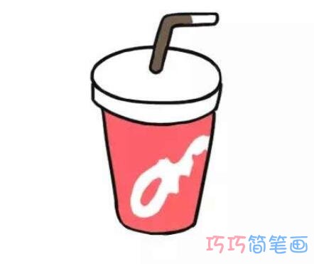  一杯饮料怎么画可爱简洁 饮料简笔画图片