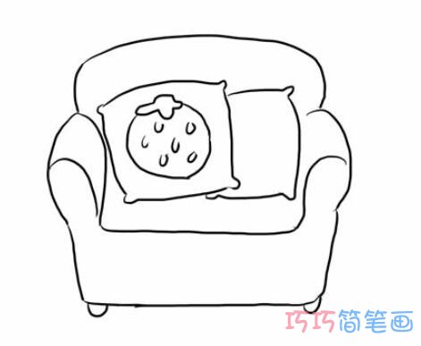 沙发怎么画简单可爱 沙发简笔画图片