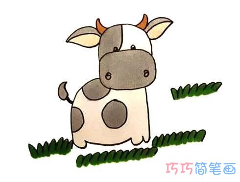 奶牛怎么画多彩好看 奶牛简笔画图片