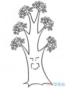 怎么绘画大树的画法带步骤图大树简笔画教程