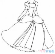 怎么绘画漂亮晚礼服的画法简笔画教程素描