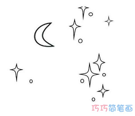 星星怎么画可爱简单 星星简笔画图片