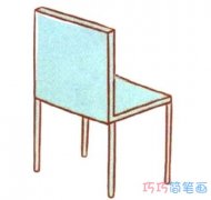 怎么画餐椅子的画法带步骤图椅子简笔画教程