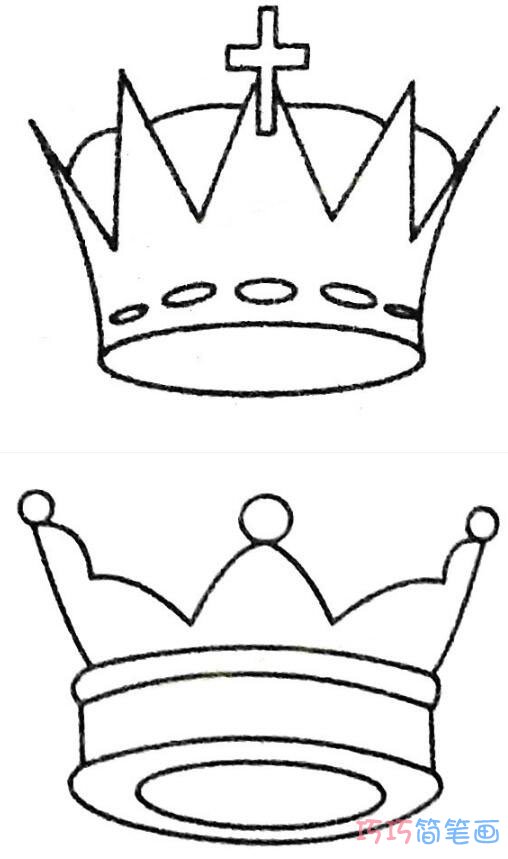 儿童皇冠怎么画简洁 皇冠简笔画图片