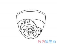 怎么画监控摄像头的画法简笔画教程简单