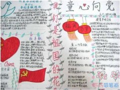 怎么画三年级关于七一建党节的由来的手抄报图片