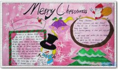 关于圣诞节英文手抄报图片简单漂亮
