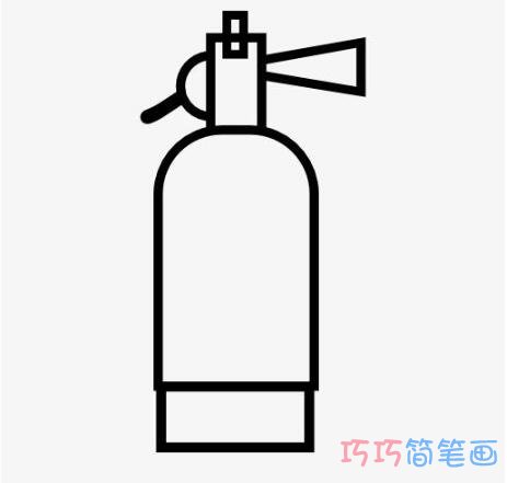 灭火器怎么画简笔画教程简洁易学