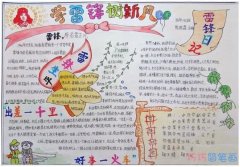 小学四年级关于学习雷锋树新风手抄报内容资料