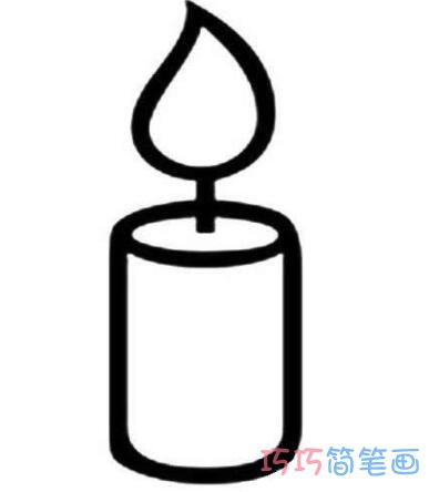 蜡烛怎么画简笔画教程简洁可爱