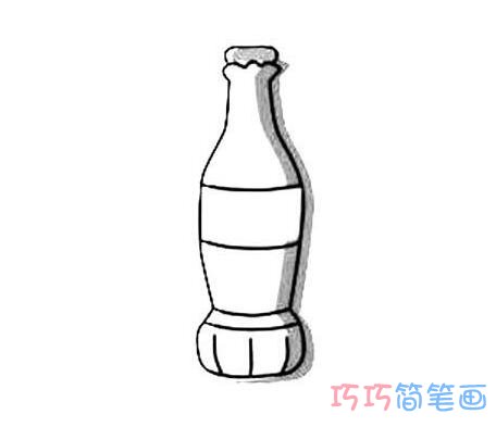 1分钟简笔画可乐瓶子的画法详细步骤简单好看