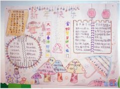 怎么画二年级小学生关于春节的由来的手抄报模板