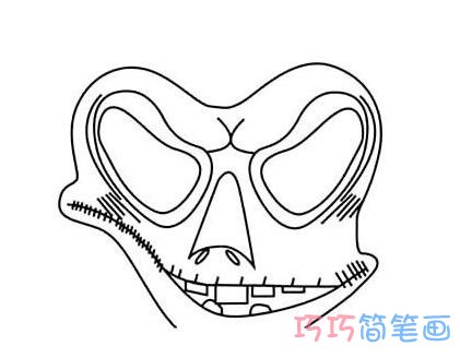 万圣节蝙蝠面具怎么画简笔画教程可爱