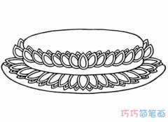 莲花座怎么画简笔画教程好看简单