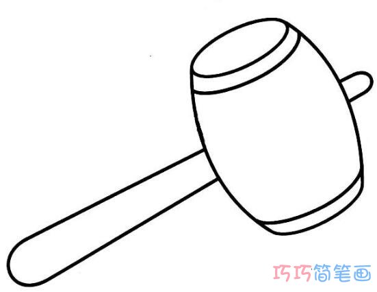幼儿卡通锤子怎么画简笔画教程