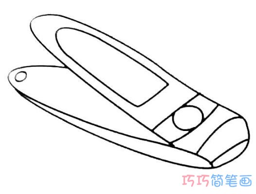 儿童指甲剪怎么画简笔画教程简单好看