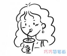 简笔画小女孩头像怎么画简单又漂亮