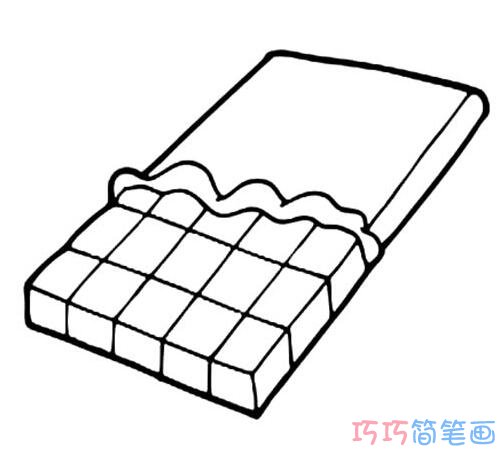 儿童巧克力甜食怎么画简笔画教程简单