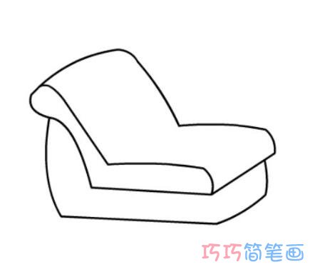 单人沙发的画法简笔画教程简单好看