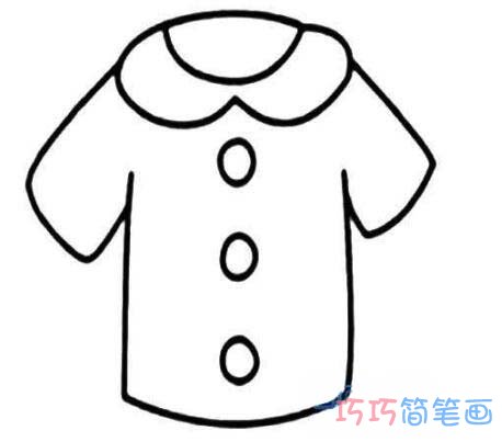 幼儿简笔画宝宝衣服怎么画简单好看