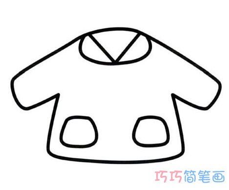 幼儿简笔画宝宝衣服怎么画简单好看