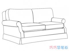 多人沙发简笔画怎么画简单好看