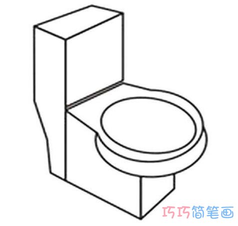 卡通马桶简笔画怎么画简单易学