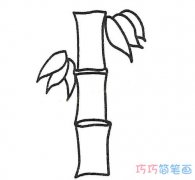 幼儿简笔画竹子怎么画简单好看