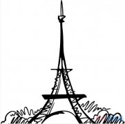 法国埃菲尔铁塔简笔画怎么画简单漂亮