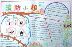 消防小报安全用火手抄报版面设计图简单