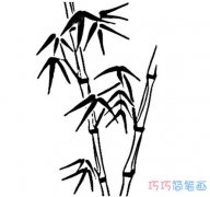春天竹子怎么画简单好看竹子简笔画图片