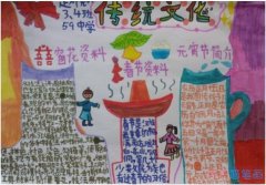 中国传统文化节日手抄报模板简单漂亮