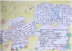 校园防火消防知识手抄报版面设计图漂亮