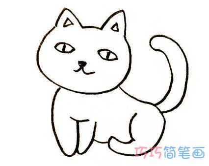 可爱小猫简笔画怎么画简单好看