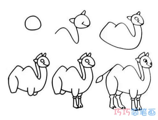 简单骆驼简笔画怎么画带步骤图