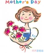 母亲节康乃馨的画法步骤图带颜色康乃馨简笔画图片