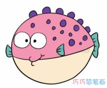 幼儿卡通深海鱼怎么画涂颜色 深海鱼简笔画图片