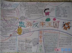 小学生关于中华文化汉字精华手抄报怎么画简单漂亮