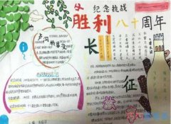 纪念抗战胜利80周年长征手抄报简笔画简单好看