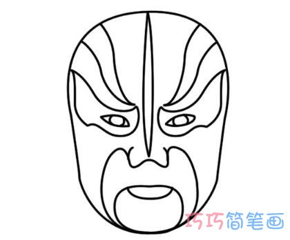 京剧脸谱怎么画简单易学 京剧面具的画法教程