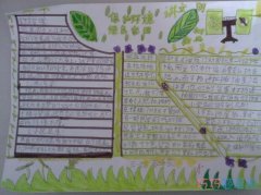 三年级保护环保绿色家园手抄报模板图片简单漂亮
